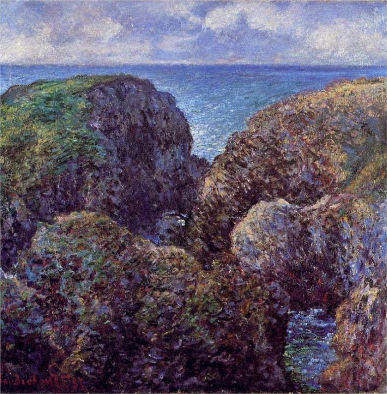 Group of Rocks at Port-Goulphar - Claude Monet Paintings